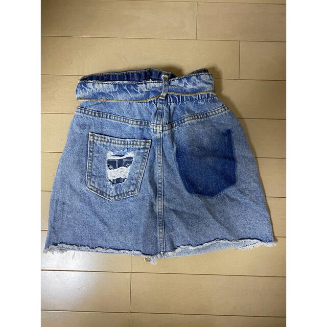 ZARA(ザラ)のZARA デニム スカート134 キッズ/ベビー/マタニティのキッズ服女の子用(90cm~)(スカート)の商品写真