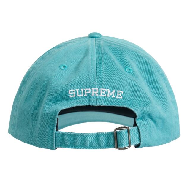 SUPREME REVERSE LOGO 6‑PANEL LIGHT GREEN 1