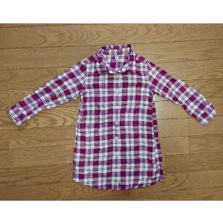 ユニクロ(UNIQLO)のユニクロ♡シャツワンピ(110cm)(ワンピース)