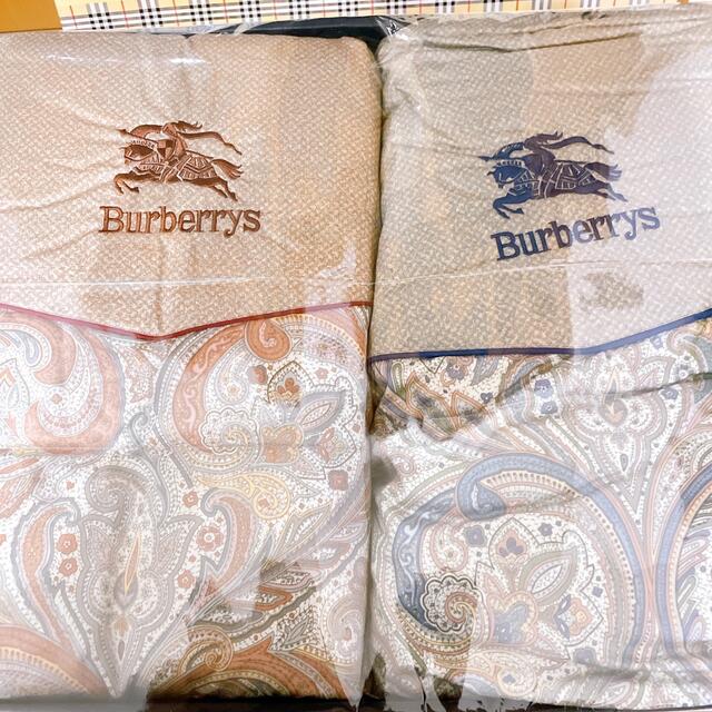 BURBERRY(バーバリー)のBURBERRYS 羽毛掛け布団 2枚セット ペア ホワイトダックダウン90% インテリア/住まい/日用品の寝具(布団)の商品写真