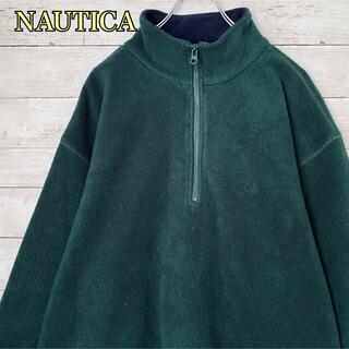 ノーティカ(NAUTICA)のNAUTICA　ノーティカ　フリース　ハーフジップ　 ゆったり　一点物　緑系(ブルゾン)