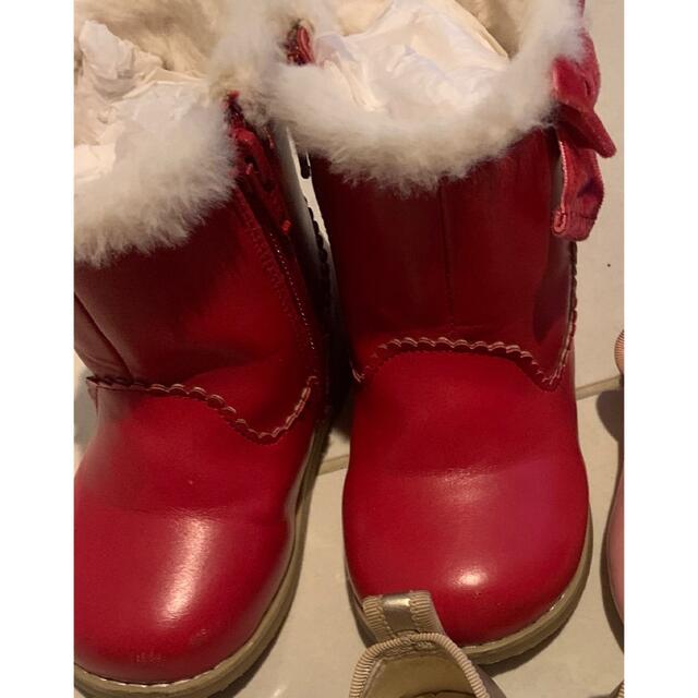 Shirley Temple(シャーリーテンプル)の梯子リボンブーツ キッズ/ベビー/マタニティのキッズ靴/シューズ(15cm~)(ブーツ)の商品写真