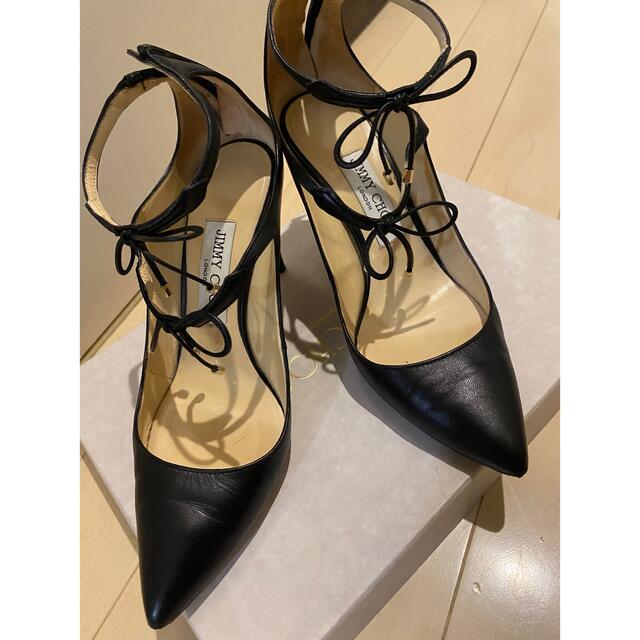 JIMMY CHOO  リボンパンプス　ジミーチュウ24cmヒール高