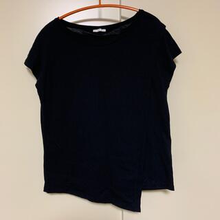 ジーユー(GU)のGU 黒カットソー(Tシャツ/カットソー(半袖/袖なし))