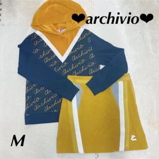 アルチビオ(archivio)の専用★アルチビオ上下セット 38 M ゴルフ レディース ブラック マスタード(ウエア)