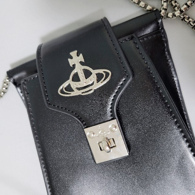 Vivienne Westwood(ヴィヴィアンウエストウッド)のVivienne dolce スマホショルダー ミニショルダーバッグ ブラック レディースのバッグ(ショルダーバッグ)の商品写真