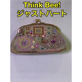 シンクビー(Think Bee!)の【シンクビー】ジャストハート　がま口ポーチ【Think Bee!】(ポーチ)