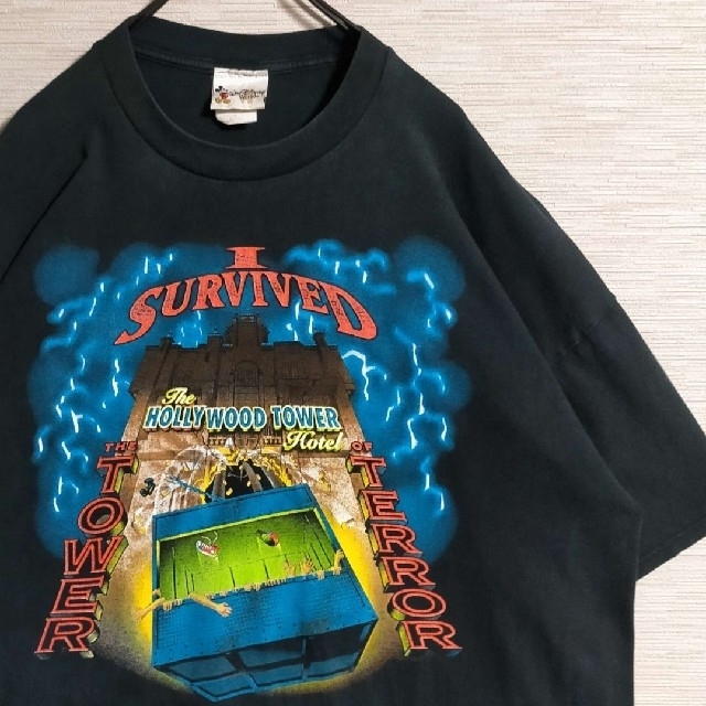 Disney(ディズニー)のDisney 5XL TOWER OF TERROR タワーオブテラー Tシャツ メンズのトップス(Tシャツ/カットソー(半袖/袖なし))の商品写真