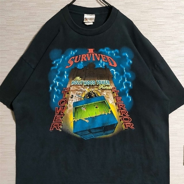 Disney(ディズニー)のDisney 5XL TOWER OF TERROR タワーオブテラー Tシャツ メンズのトップス(Tシャツ/カットソー(半袖/袖なし))の商品写真