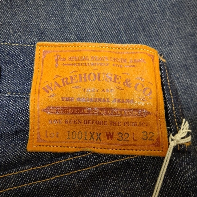 WAREHOUSE(ウエアハウス)の① Lot 1001XX【1922MODEL】W32-L32 NONWASH メンズのパンツ(デニム/ジーンズ)の商品写真