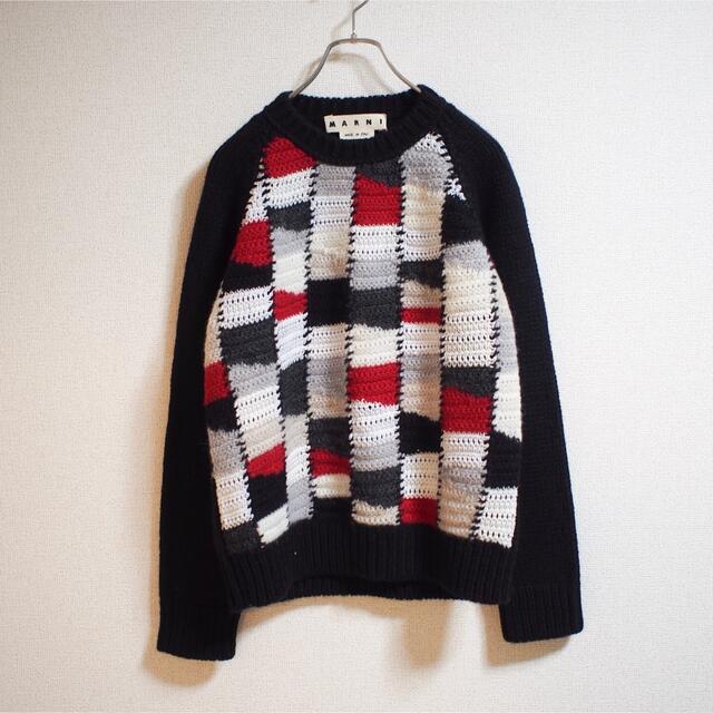 【MARNI】21aw HANDMADE BLOCK KNIT