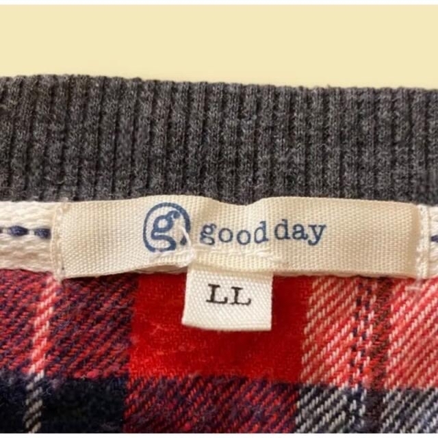 『good day』スウェット トレーナー LLサイズ 大きいサイズ レディースのトップス(トレーナー/スウェット)の商品写真