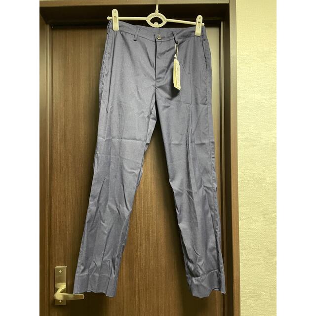 使い勝手の良い ARMANI COLOEZIONI シアサッカースラックス ネイビー48