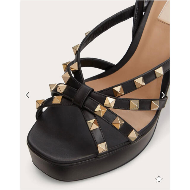 VALENTINO ロック スタッズ サンダル ブラック 付属品完備 | www