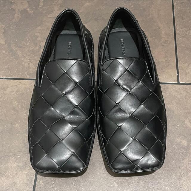 Bottega Veneta - ボッテガヴェネタ bottega veneta スクエアトゥ 革靴 42 黒