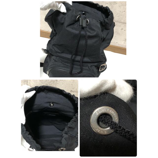 Saint Laurent(サンローラン)のSAINT LAURENT PARIS MOON バックパック　ブラック メンズのバッグ(バッグパック/リュック)の商品写真