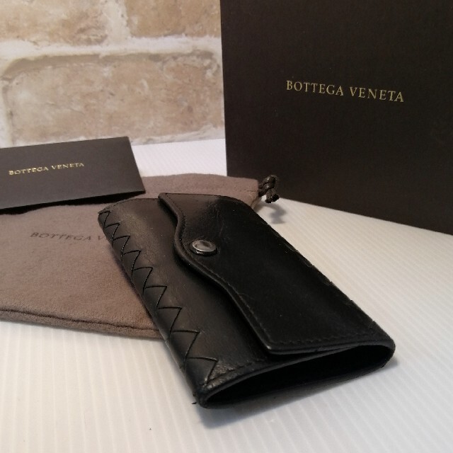 Bottega Veneta(ボッテガヴェネタ)の◆BOTTEGA VENETA◆ボッテガ 6連 キーホルダー ブラック 高級本革 メンズのファッション小物(キーケース)の商品写真