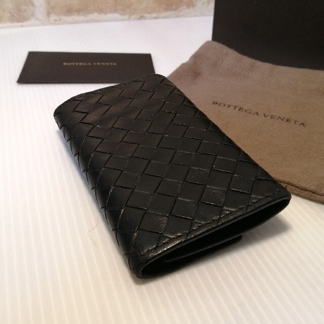 Bottega Veneta(ボッテガヴェネタ)の◆BOTTEGA VENETA◆ボッテガ 6連 キーホルダー ブラック 高級本革 メンズのファッション小物(キーケース)の商品写真