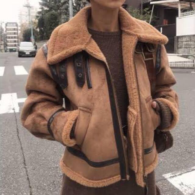 【超美品】AMERI 「CARAMEL FLIGHT JACKET」Mサイズ