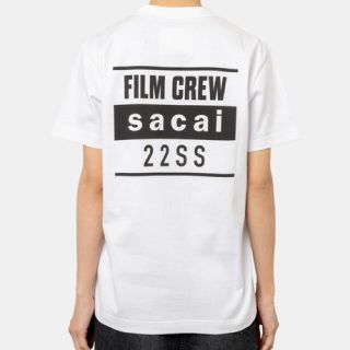 サカイ(sacai)の美品 サカイ sacai FILM CREW T ホワイト 4 即完売アイテム(Tシャツ/カットソー(半袖/袖なし))