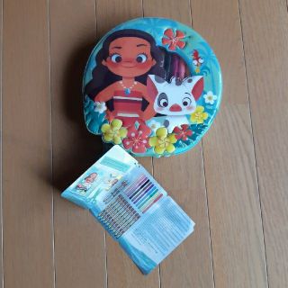 ディズニー(Disney)のモアナと伝説の海　文房具　ステーショナリーセット　ケース　ディズニー(色鉛筆)