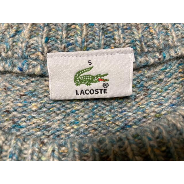 LACOSTE(ラコステ)のラコステ　アーガイル柄　セーター　シルク　羊毛混 レディースのトップス(ニット/セーター)の商品写真
