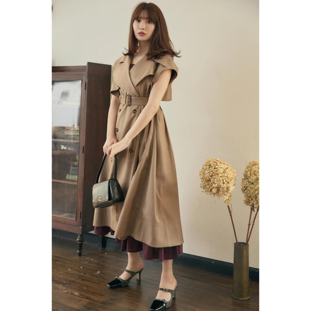 Her lip to - Sleeveless Twill Trench Dress Her lip toの通販 by nyan‘s shop