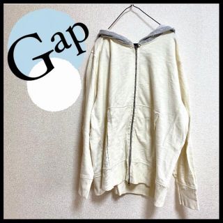 ギャップ(GAP)の☆美品☆ GAP ギャップ パーカー メンズ XL フード付き チャック(パーカー)