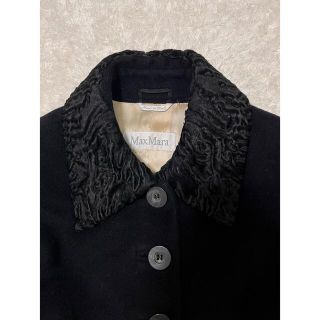 Max Mara - Max Mara マックスマーラ マトラッセ襟 ロングコート