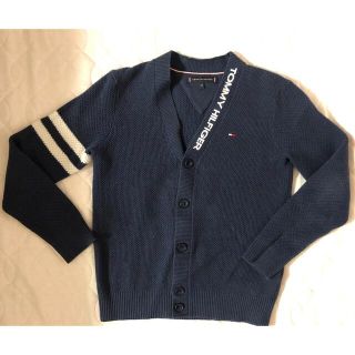 トミーヒルフィガー(TOMMY HILFIGER)のトミーフィルフィガー　キッズ　カーディガン　ネイビー　128(ジャケット/上着)