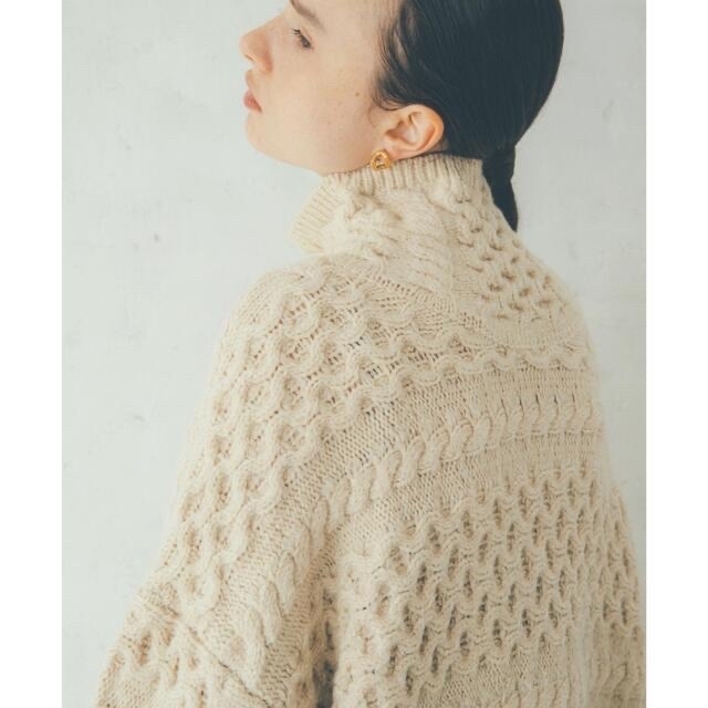 hella cable knit pullover - ivory