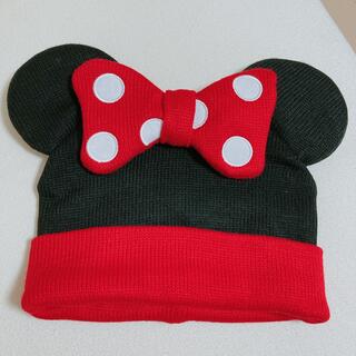 ディズニー(Disney)の美品　ディズニー　ミニー　ニット帽　帽子　大人用(ニット帽/ビーニー)