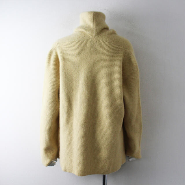 美品 BATONER バトナー カシミヤフォックス タートルネックプルオーバー 1/イエロー系 ニット【2400012977655】