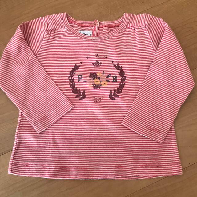 PETIT BATEAU(プチバトー)のプチバトー　プリント長袖Tシャツ　81㎝ キッズ/ベビー/マタニティのベビー服(~85cm)(Ｔシャツ)の商品写真