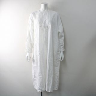 ネストローブ(nest Robe)のnest Robe ネストローブ リネン レースピンタックワンピース F/ホワイト【2400012649019】(その他)