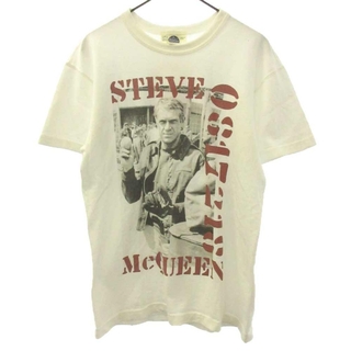 トイズマッコイ(TOYS McCOY)のTOYS McCOY トイズマッコイ STEVE McQUEENTシャツ スティーブマックイーン 半袖クルーネックカットソー ホワイト(Tシャツ/カットソー(半袖/袖なし))