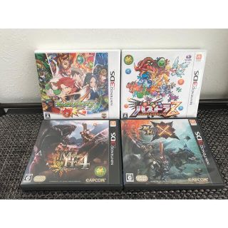 ニンテンドー3DS(ニンテンドー3DS)の【3DS】パズドラZ ＆モンスト＆モンスターハンター4＆クロス　 4点セット(携帯用ゲームソフト)