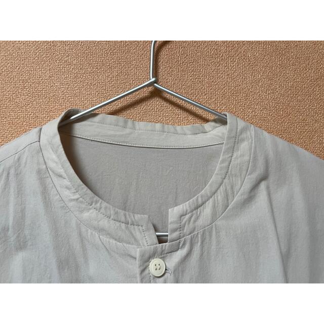 THE HINOKI オーガニックコットン ポプリン スタンドカラーシャツ メンズのトップス(シャツ)の商品写真