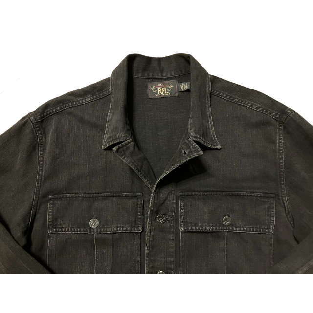 RRL(ダブルアールエル)の新品同様 RRL M-43 HBT JKT M (L) BLK ジャケット メンズのジャケット/アウター(ミリタリージャケット)の商品写真