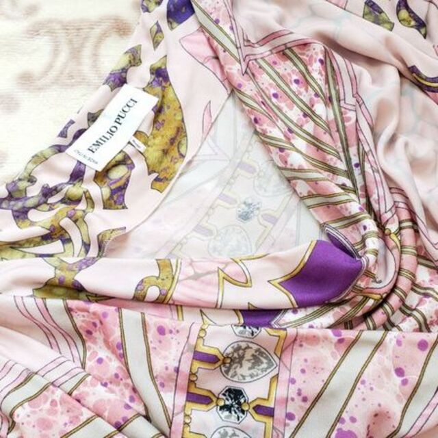 EMILIO PUCCI(エミリオプッチ)の＊EMILIO PUCCI＊160,000円 フロントドレープドレス サイズ40 レディースのワンピース(ひざ丈ワンピース)の商品写真