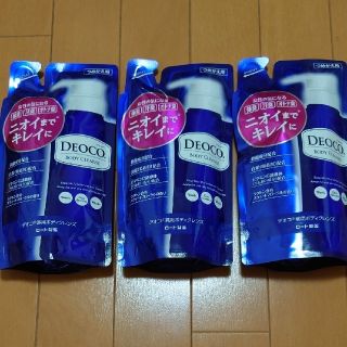 ロートセイヤク(ロート製薬)のデオコ 薬用ボディクレンズ　詰替×3個セット(ボディソープ/石鹸)