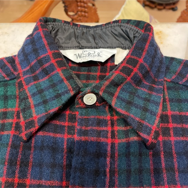 WOOLRICH(ウールリッチ)の【激レア中古】ウールリッチWoolrich 70'sUSA製チェックシャツ(S) メンズのトップス(シャツ)の商品写真