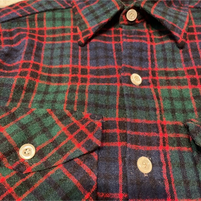 WOOLRICH(ウールリッチ)の【激レア中古】ウールリッチWoolrich 70'sUSA製チェックシャツ(S) メンズのトップス(シャツ)の商品写真