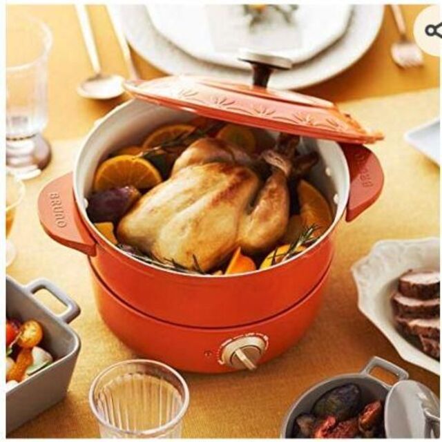 I.D.E.A international - BRUNO グリルポット　限定レリーフ　新品・未使用 I.D.E.A international - ブルーノ グリルポット 限定品