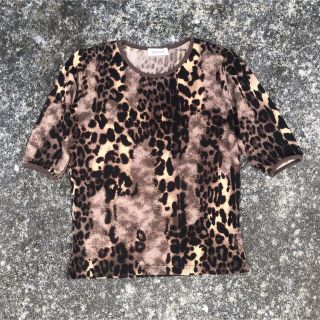 90’s Vintage アーカイブ レオパード パワーネット 半袖 y2k(Tシャツ/カットソー(半袖/袖なし))