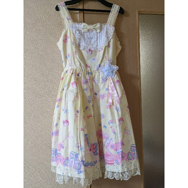 Angelic Pretty「DreamyベビールームJSKセット」黄色