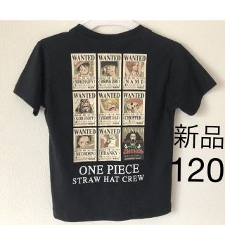 【新品タグ付】ワンピース　ONEPIECE 手配書  半袖Tシャツ　120(Tシャツ/カットソー)