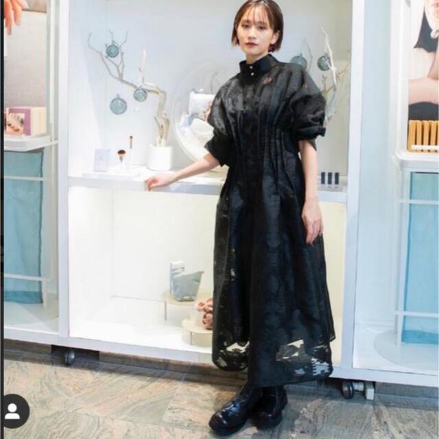 毎日がバーゲンセール UND SHEER JACQUARD TUCK DRESS Mサイズ