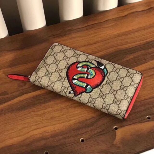 GUCCI × リバティ ロゴ ジッピー長財布 コラボ 花柄