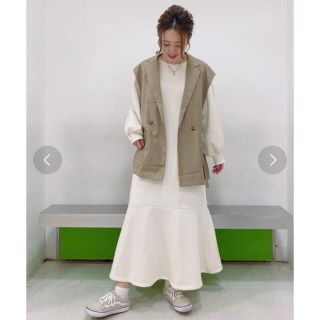 ダブルクローゼット(w closet)のスウェットマーメイドワンピース(ロングワンピース/マキシワンピース)